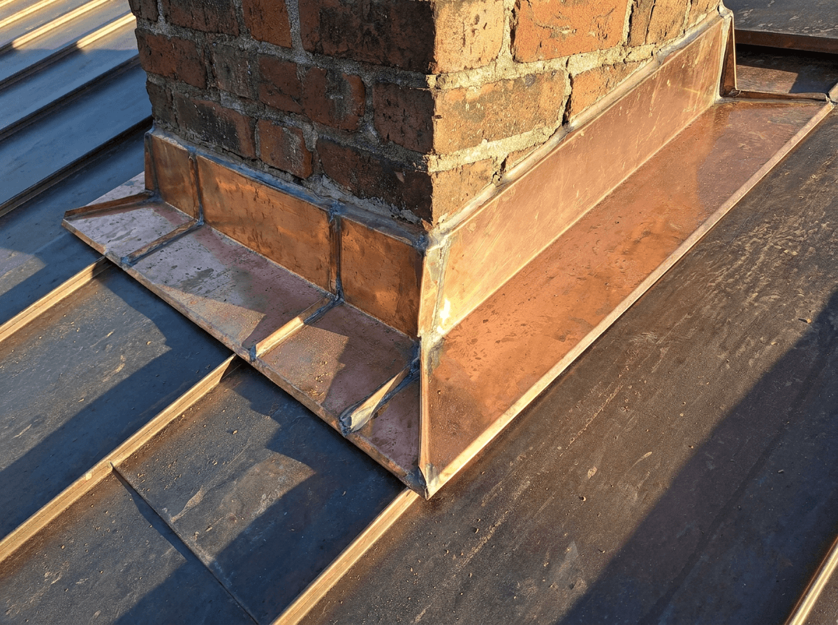 Chimney flashing rebuild